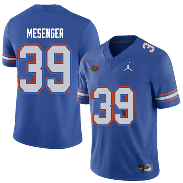 Jordan Brand Men #39 Jacob Mesenger Florida Gators College Football Jerseys Sale-Royal - Click Image to Close